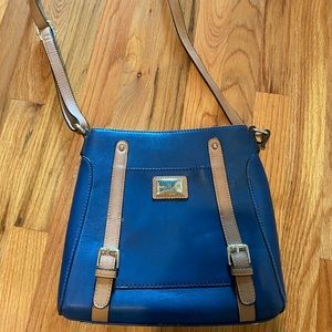 blue cross body bag